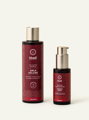 Champú y aceite Amla, set boost anti-edad Champú y aceite Amla, set boost anti-edad