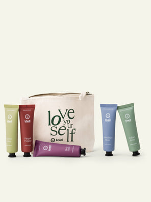 Khadi set mit Handcreme und Beutel Khadi set mit Handcreme und Beutel