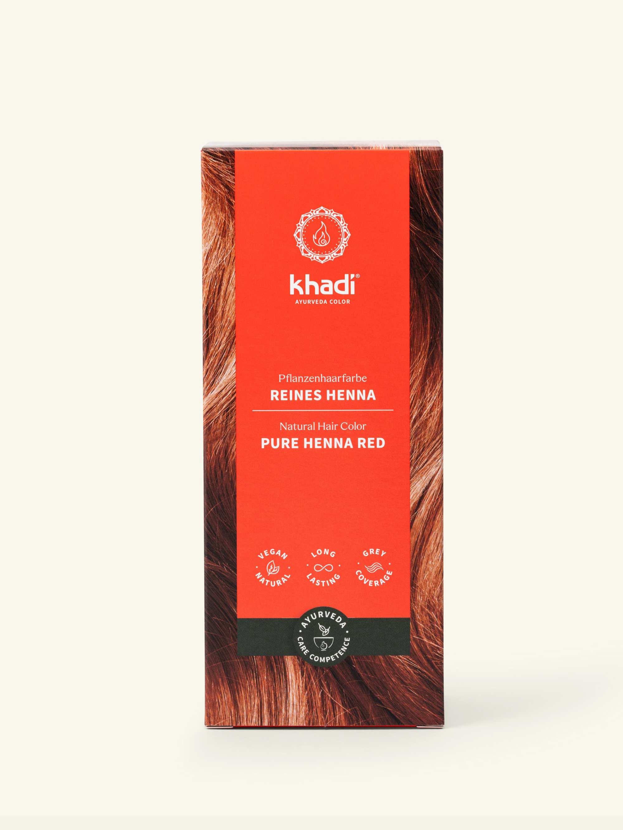 Tinte Vegetal 100% Natural Henna Pura - Rojo Intenso Brillante
