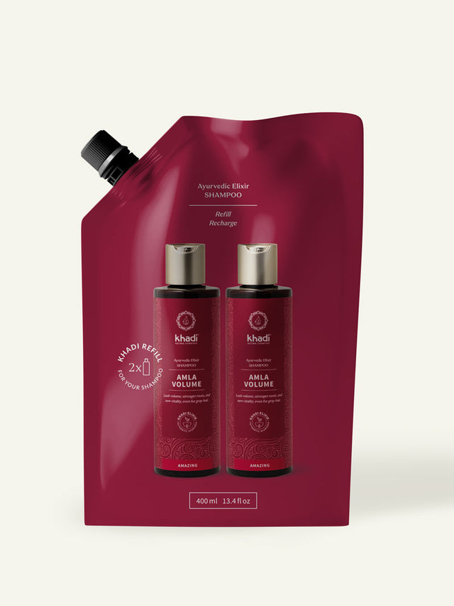 Imagen del empaque del champú Alma Volume presentación refill