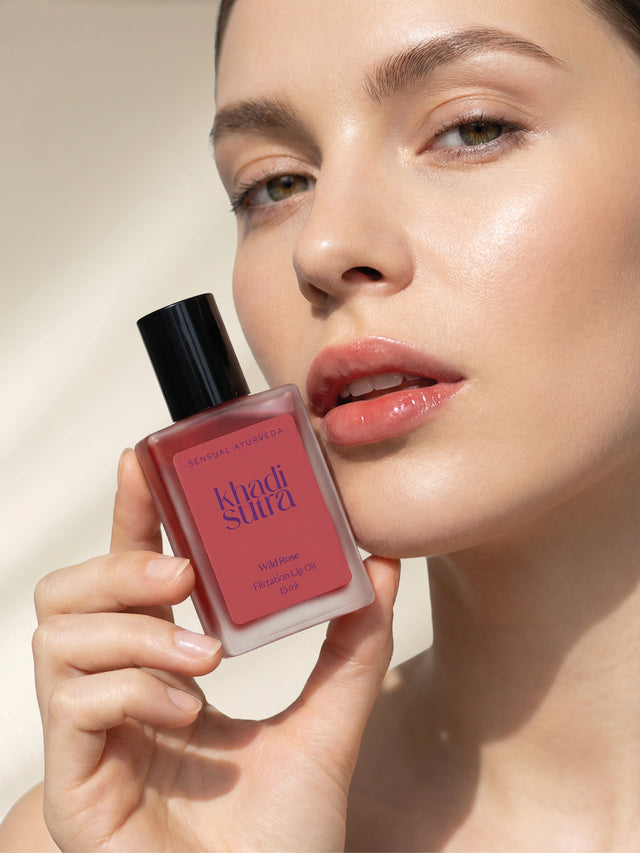 khadi sutra Lip Oil Wild Rose