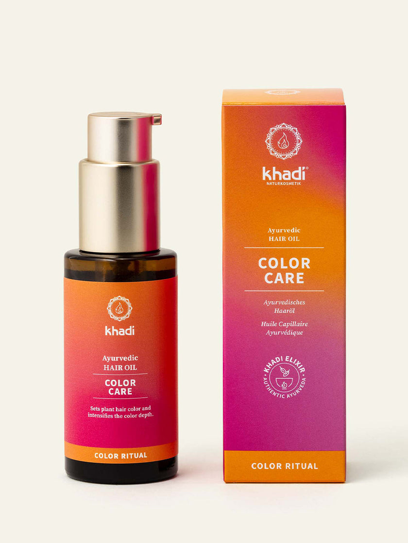 Aceite capilar Ayurvédico Color Care con empaque