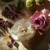 Imagen de ingredientes de crema de manos Himalaya Rose.