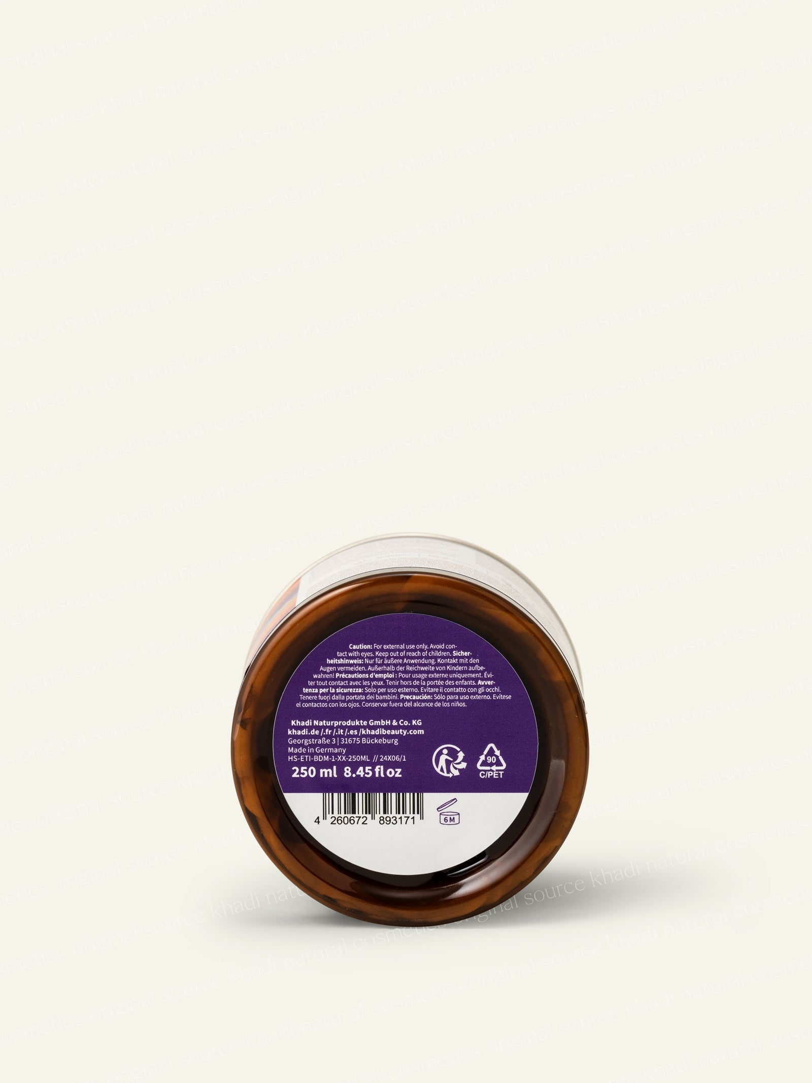 khadi Shatavari Body Butter Rückseite Produktbild