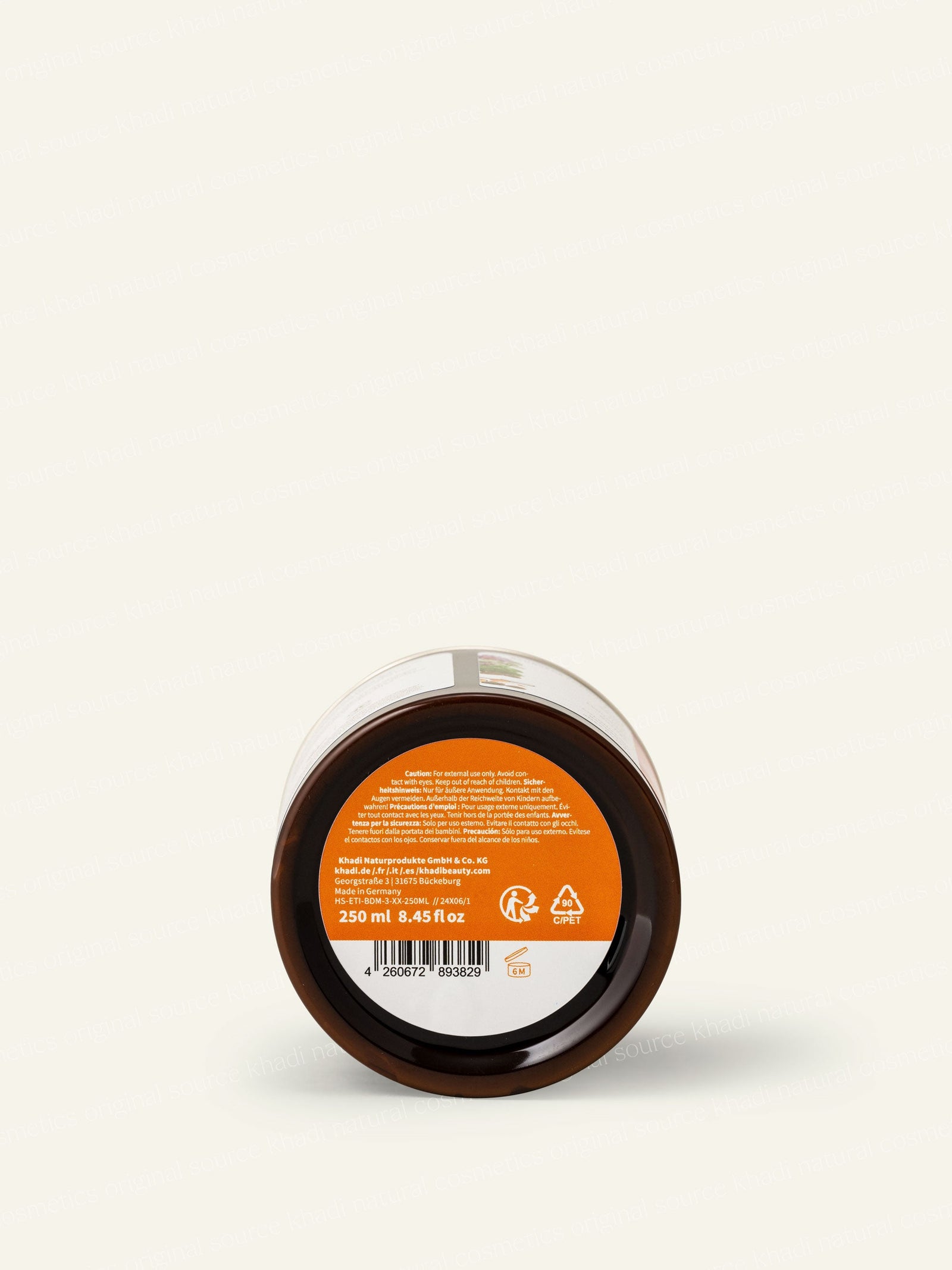 khadi Pink Lotus Body Butter Rückseite Produktbild