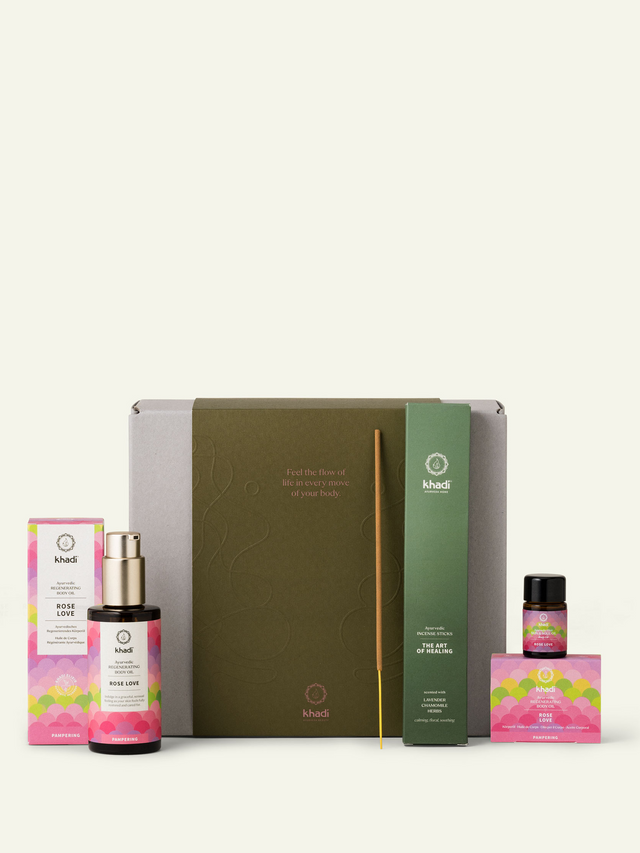Imagen del contenido de Set de Regalo para Meditación Rose Love de khadi.