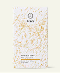 Empaque del Sérum antiedad Singh Power de khadi