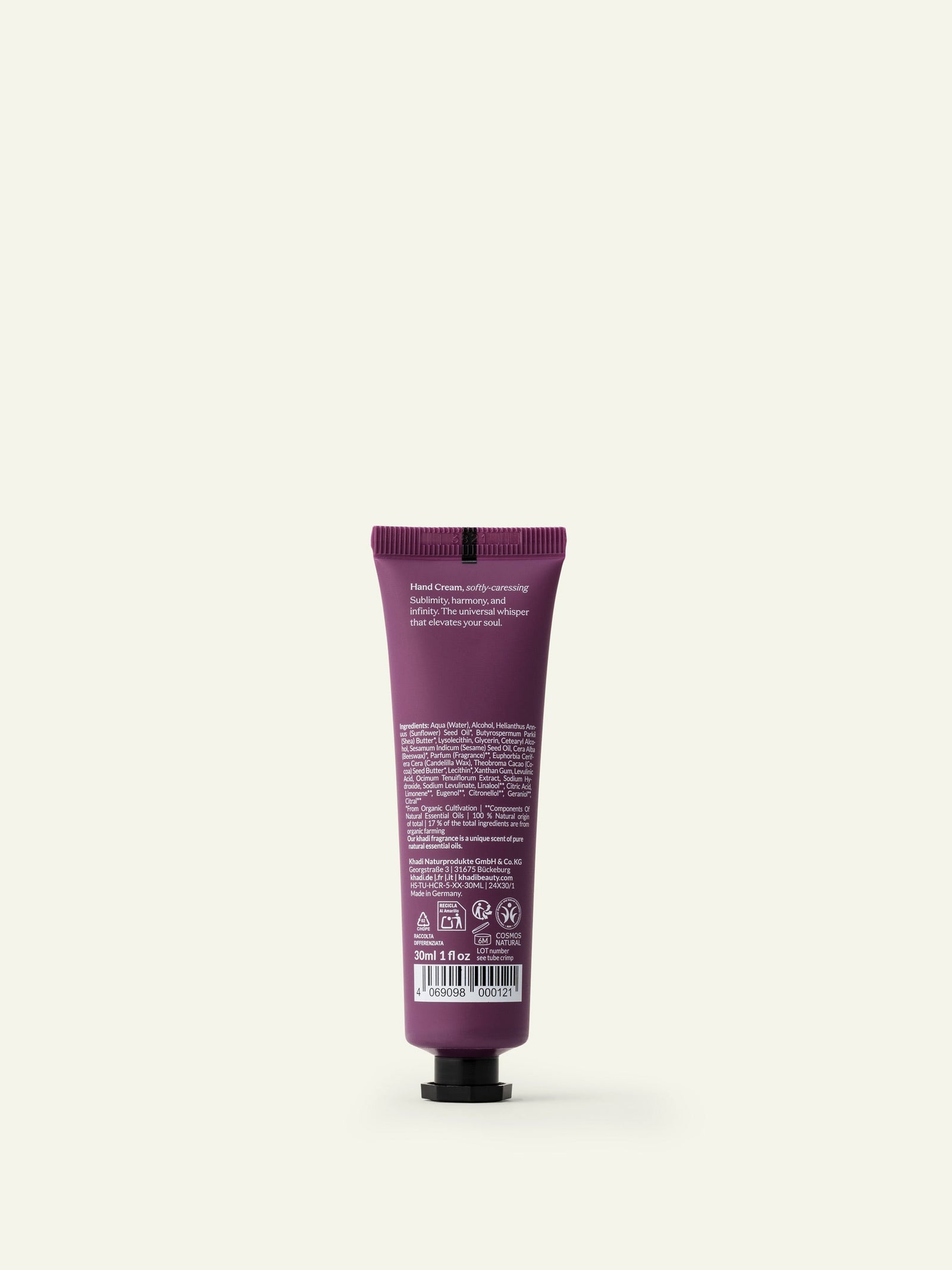 Crema de Manos Holy Basil Tamaño de Lujo, 30ml