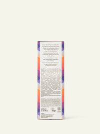 Imagen de empaque de aceite corporal Ayurvédico Shatavari, vista trasera.