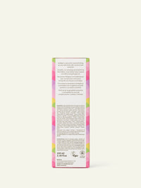 Imagen de empaque de Aceite Corporal Ayurvédico Rose Love, vista trasera.