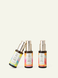 Imagen de 3 aceites inlcluídos en en set de regalo Shakti Shape khadi.