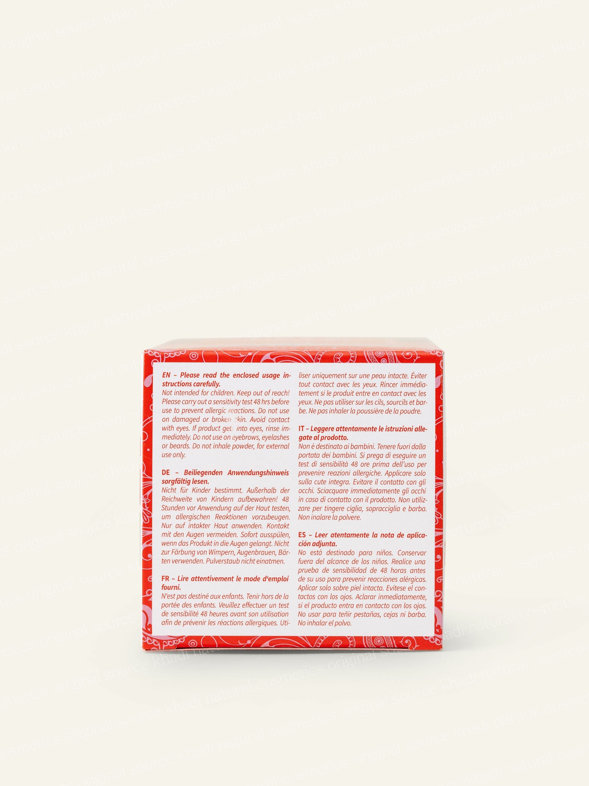 Tinte Vegetal 100% Natural Henna Pura - Rojo Intenso Brillante