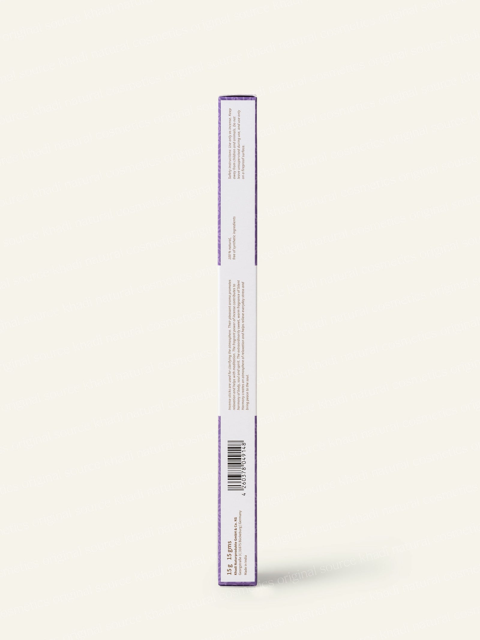 khadi Silent Harmony Räucherstäbchen Seitenansicht Produktbild