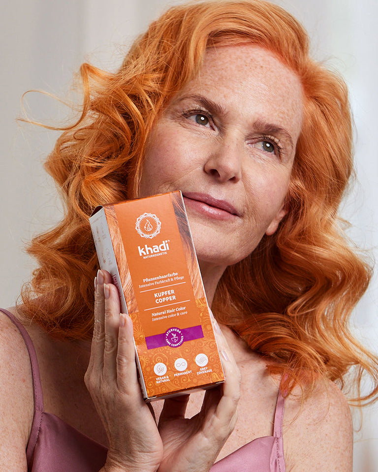 Imagen de cobre, modelo con color de cabello de khadi