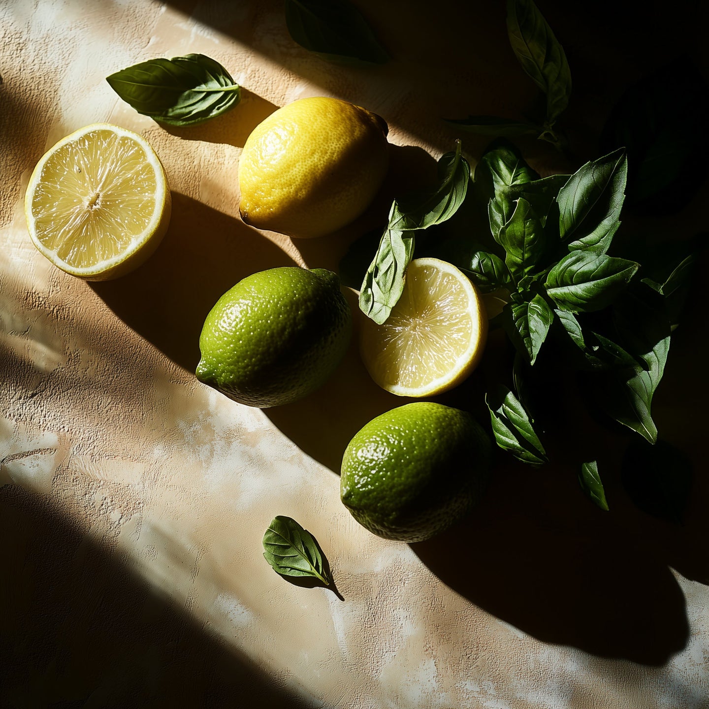 Imagen de ingredientes de la línea Ayurveda Everyday Lemon Lime.