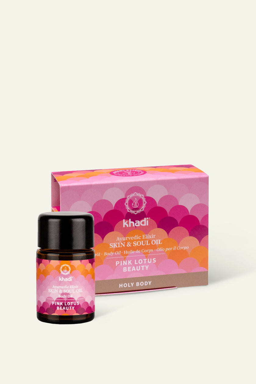 Imagen de frasco de Aceite Corporal Ayurvédico Pink Lotus Beauty mini.