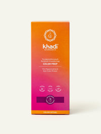 Imagen del envase del tinte ColorPrep de khadi.