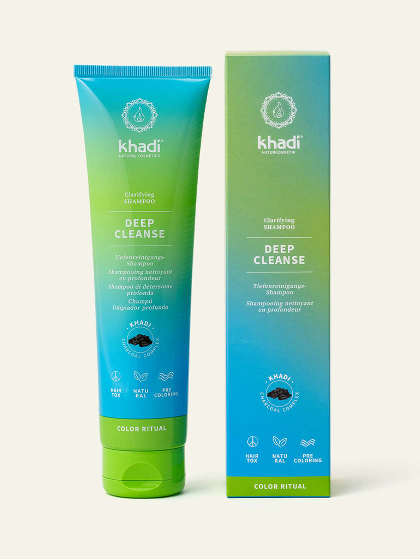 Champú Deep Cleanse khadi con empaque