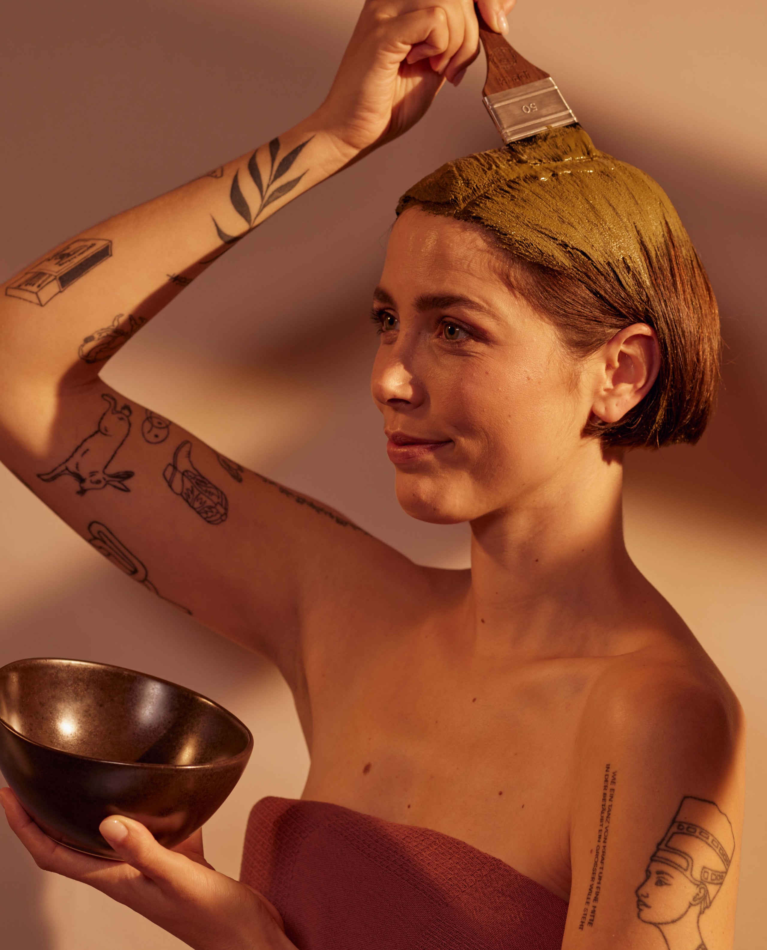 Imagen de pincel aplicador de tinte khadi