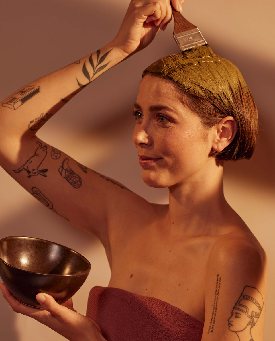 Imagen de pincel aplicador de tinte khadi