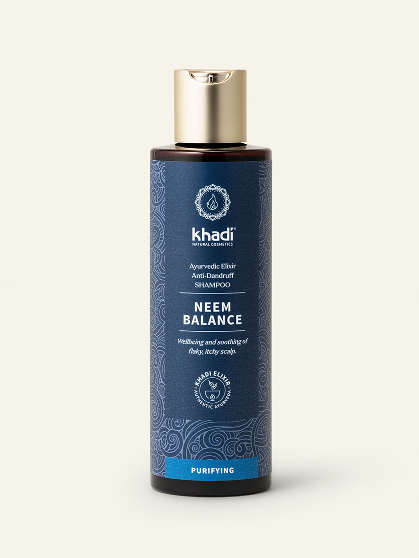 Imagen de la botella del champú khadi Neem Balance 