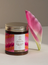 Imagen de frasco de manteca corporal Pink Lotus Beauty.