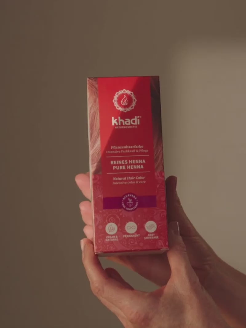 Vídeo de Khadi Tinte vegetal de henna pura