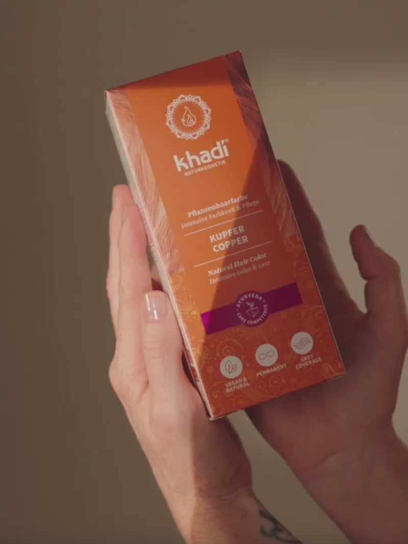 Vídeo sobre el tinte vegetal de cobre khadi