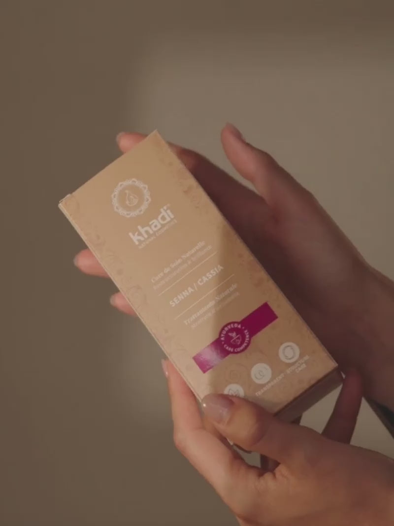 Vídeo de khadi Senna-Cassia tinte vegetal para el cabello
